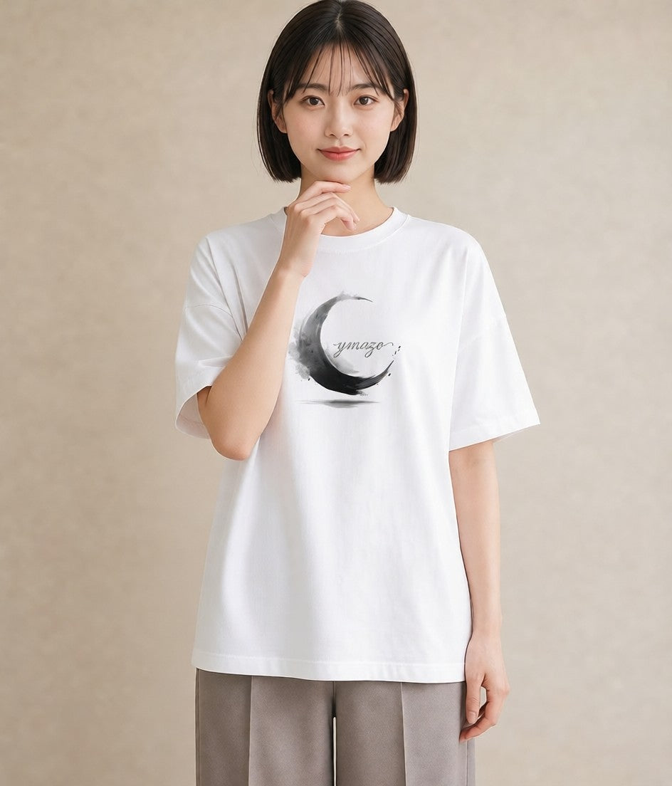 プリントTシャツ レディース 青の水彩 風景 ブルー ナチュラル アンティーク イラスト レトロ 親子 20代 白T YMAZO