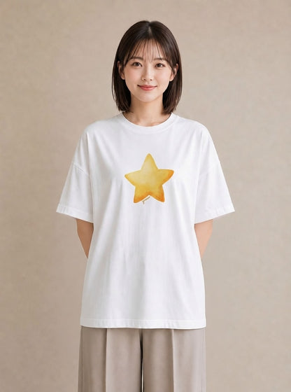 グラフィックTシャツ レディース 射手座 星空 宇宙 イラスト 旅行コーデ 部屋着 女性向けギフト 白T YMAZO