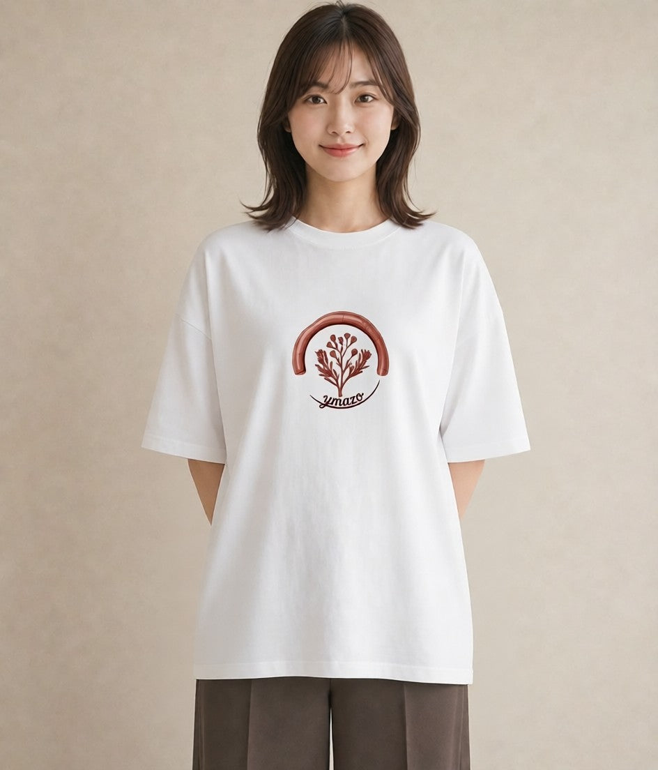 Tシャツ レディース 封蝋 手紙 アンティーク ナチュラル イラスト 姉妹 送別ギフト 白T YMAZO