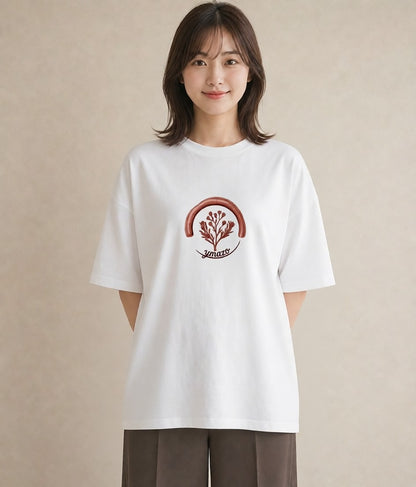 Tシャツ レディース 封蝋 手紙 アンティーク ナチュラル イラスト 姉妹 送別ギフト 白T YMAZO