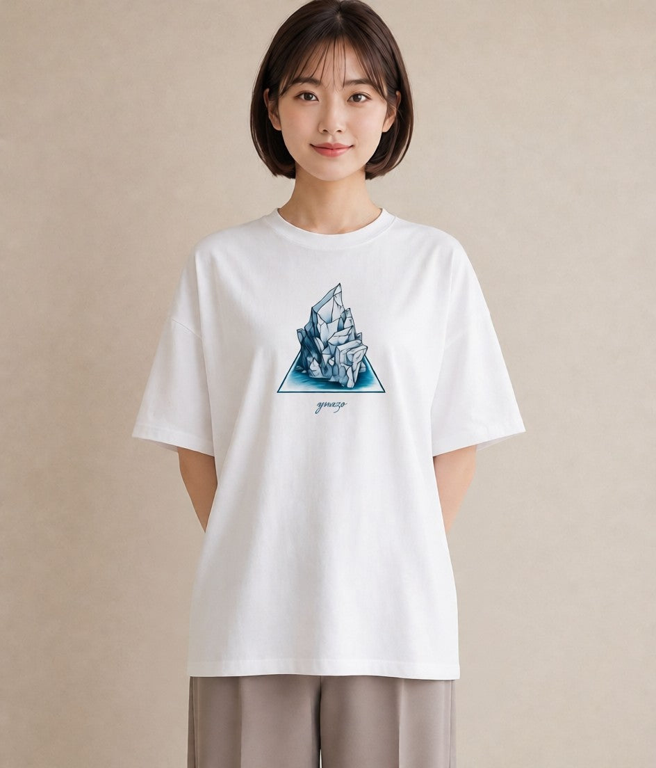 プリントTシャツ レディース 紙の船 水辺 ナチュラル アンティーク イラスト おしゃれギフト 社会人 白T YMAZO