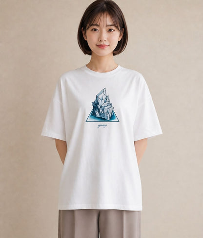 プリントTシャツ レディース 紙の船 水辺 ナチュラル アンティーク イラスト おしゃれギフト 社会人 白T YMAZO