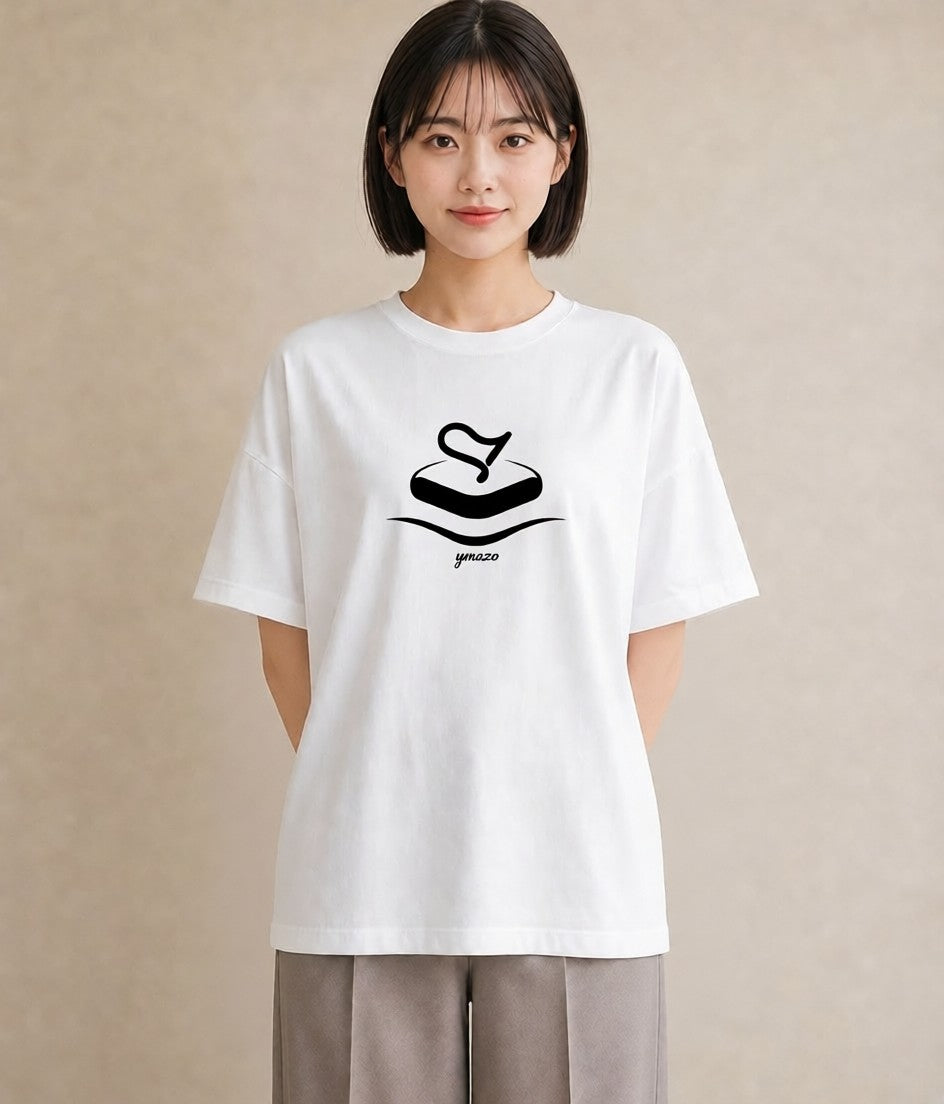 デザインTシャツ レディース スイーツ お菓子 デザート イラスト 北欧風 在宅 公園 白T YMAZO