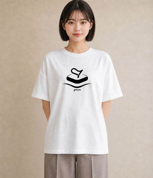 デザインTシャツ レディース スイーツ お菓子 デザート イラスト 北欧風 在宅 公園 白T YMAZO