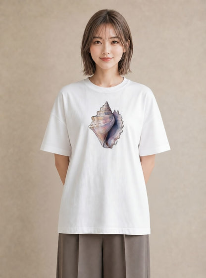 デザインTシャツ レディース かたつむり 昆虫 虫 イラスト ユニーク 通学 誕生日プレゼント 白T YMAZO