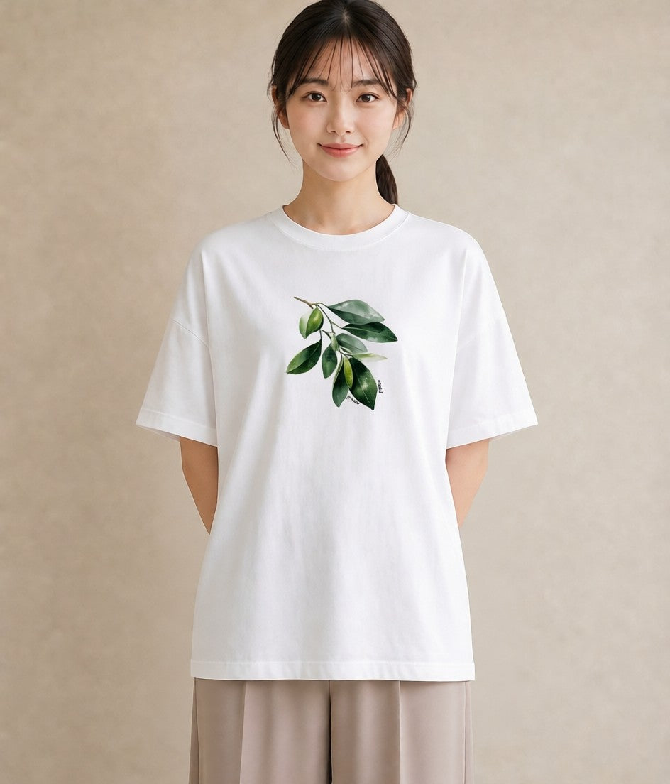 グラフィックTシャツ レディース アボカド 食べ物 フード イラスト シンプル 通勤 在宅 白T YMAZO