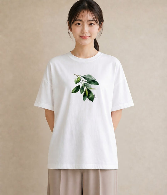 グラフィックTシャツ レディース アボカド 食べ物 フード イラスト シンプル 通勤 在宅 白T YMAZO