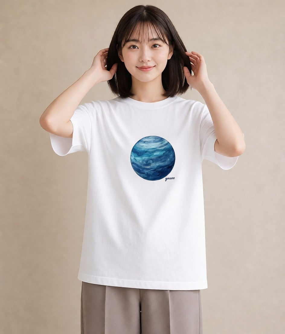 半袖Tシャツ レディース 天の川 星空 宇宙 イラスト 韓国風 旅行 母娘コーデ 白T YMAZO