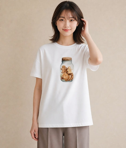 デザインTシャツ レディース あんみつ 食べ物 フード イラスト 可愛い クリスマス 旅行 白T YMAZO