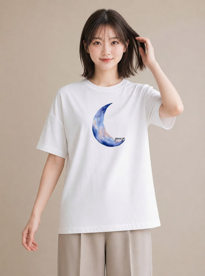 グラフィックTシャツ レディース 射手座 星空 宇宙 イラスト きれいめ 秋コーデ おしゃれギフト 白T YMAZO