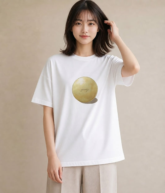 プリントTシャツ レディース たまご 食べ物 フード イラスト ボタニカル 旅行用 海 白T YMAZO