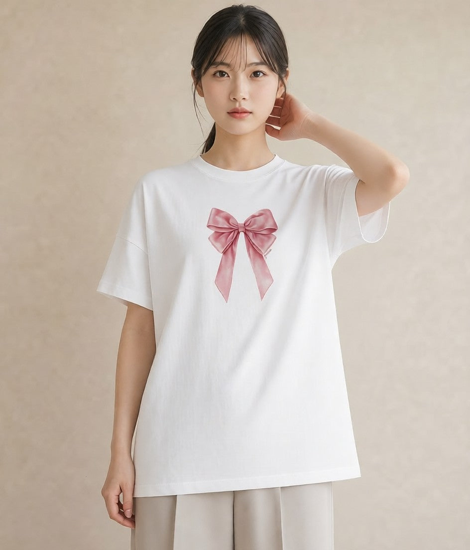 グラフィックTシャツ レディース バレエシューズ バレエ トウシューズ ナチュラル アンティーク イラスト ミニマル デート 帰省 白T YMAZO