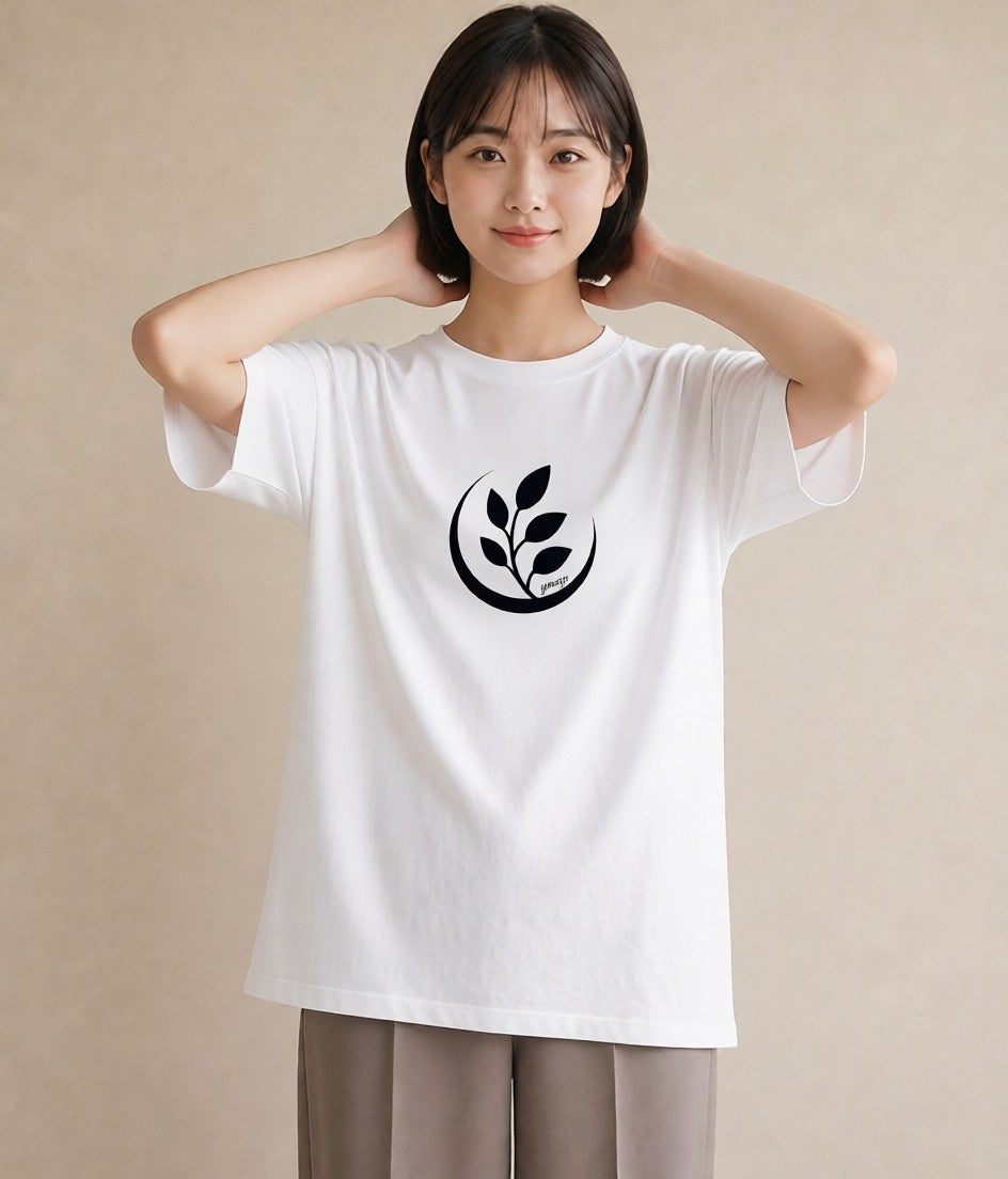半袖Tシャツ レディース カフェ カフェロゴ ロゴ イラスト クリスマス 旅行 白T YMAZO