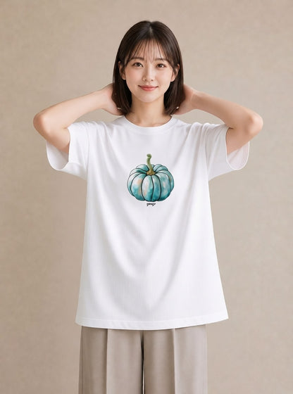 グラフィックTシャツ レディース メロン 食べ物 フード イラスト ミニマル 姉妹 送別ギフト 白T YMAZO