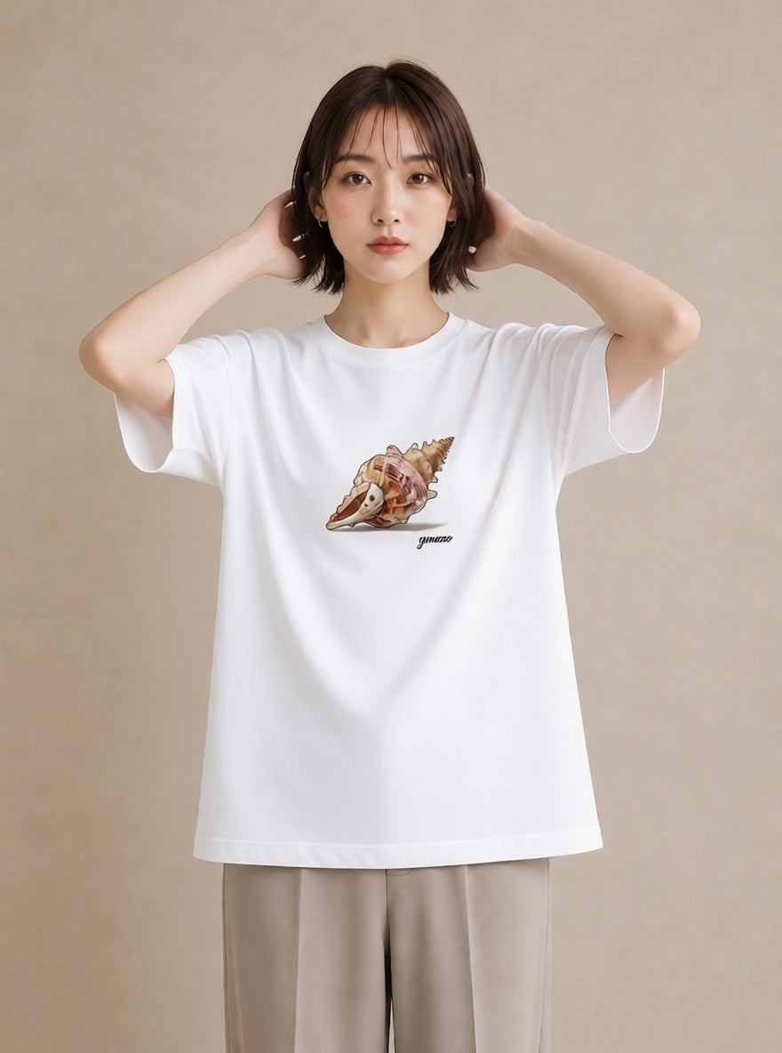 グラフィックTシャツ レディース かたつむり 昆虫 虫 イラスト ラフ 夏コーデ 通学 白T YMAZO
