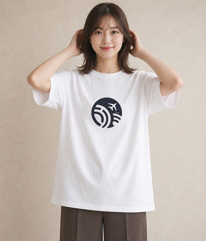 Tシャツ レディース 旅 トラベル スタンプ イラスト ボタニカル 休日 ペアコーデ 白T YMAZO