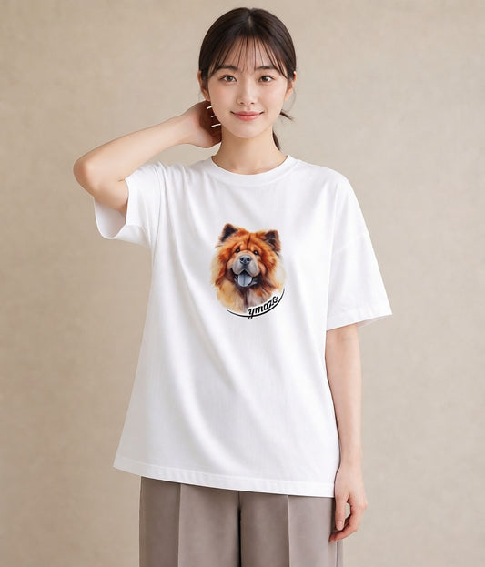 グラフィックTシャツ レディース 柴犬 しばいぬ 犬 いぬ イラスト ボタニカル 部屋着 女性向けギフト 白T