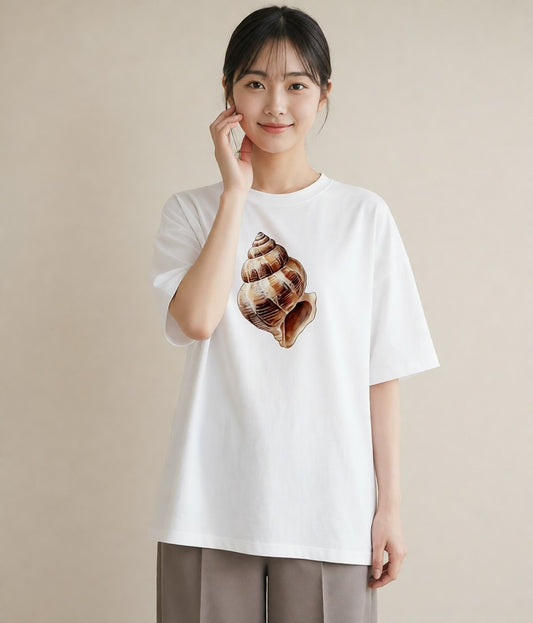 半袖Tシャツ レディース どんぐり 植物 ボタニカル イラスト アート風 姉妹 送別ギフト 白T YMAZO