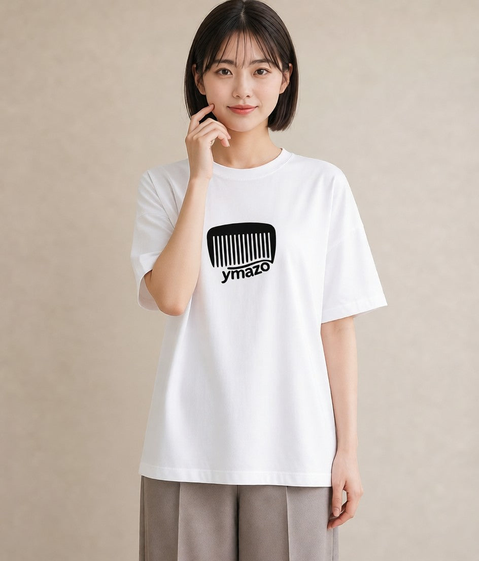 半袖Tシャツ レディース 手鏡 アンティーク レトロ ナチュラル イラスト 上品 母娘コーデ 自分用 白T YMAZO