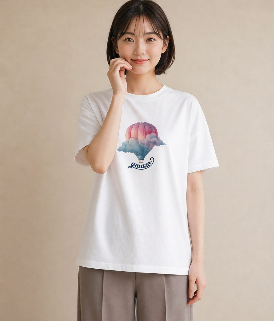 グラフィックTシャツ レディース 虹 星空 宇宙 イラスト ボタニカル 週末コーデ 敬老の日 白T YMAZO