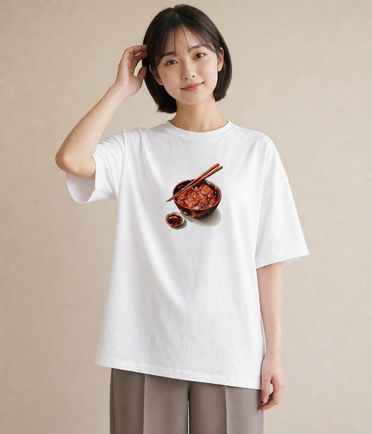 グラフィックTシャツ レディース お寿司 食べ物 フード イラスト 休日コーデ ビーチ デイリーウェア 白T YMAZO
