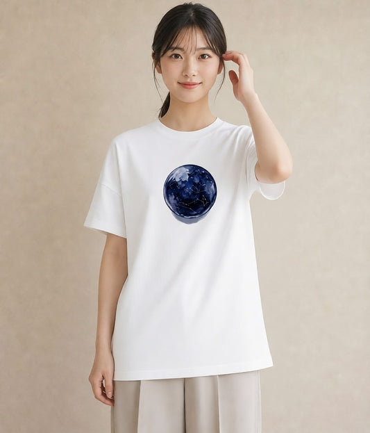 半袖Tシャツ レディース スター 星空 宇宙 イラスト ゆるかわ 姉妹 送別ギフト 白T YMAZO