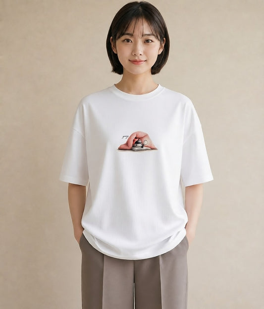 半袖Tシャツ レディース てんとう虫 昆虫 虫 イラスト アート風 姉妹 送別ギフト 白T