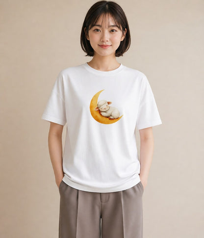 プリントTシャツ レディース ひつじ 動物 アニマル イラスト こなれ感 公園 ママ 白T YMAZO