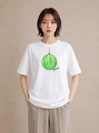 プリントTシャツ レディース 風鈴 ガラス 夏 ナチュラル アンティーク イラスト 抜け感 母の日 ビーチ 白T YMAZO