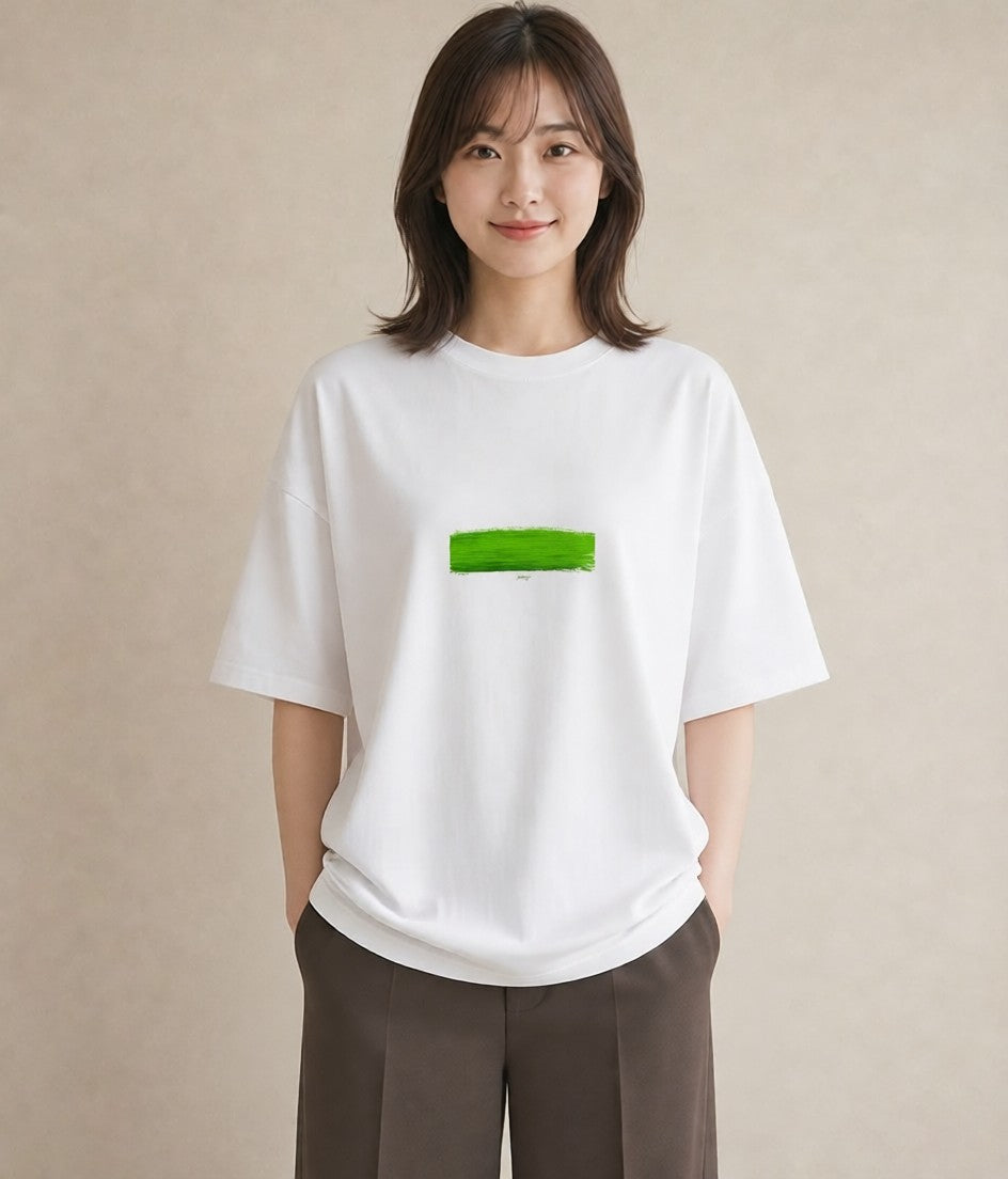 半袖Tシャツ レディース 芝生 植物 ボタニカル イラスト 上品 旅行用 海 白T YMAZO