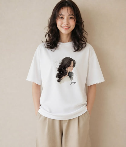 Tシャツ レディース 射手座 星空 宇宙 イラスト 旅行コーデ お揃い 親子 白T YMAZO