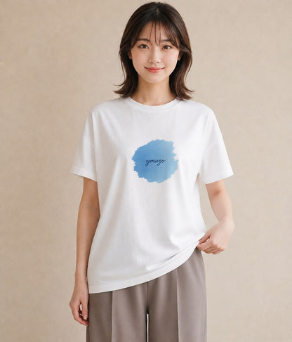 Tシャツ レディース 空 星空 宇宙 イラスト フェミニン 母娘コーデ 自分用 白T YMAZO