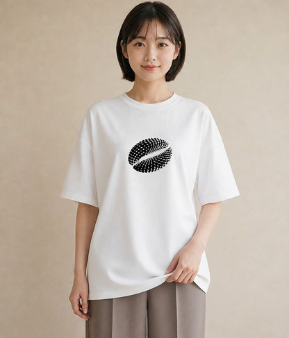 グラフィックTシャツ レディース カフェ カフェロゴ ロゴ イラスト 旅行コーデ 帰省 ラフ 白T YMAZO