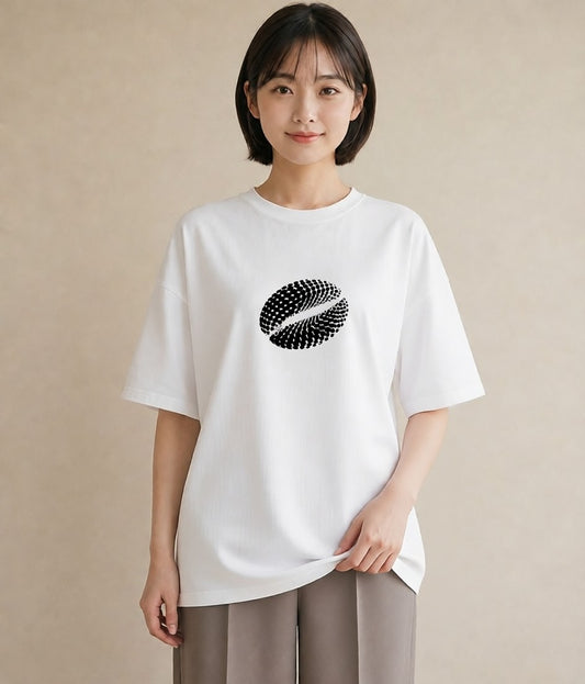 グラフィックTシャツ レディース カフェ カフェロゴ ロゴ イラスト 旅行コーデ 帰省 ラフ 白T YMAZO