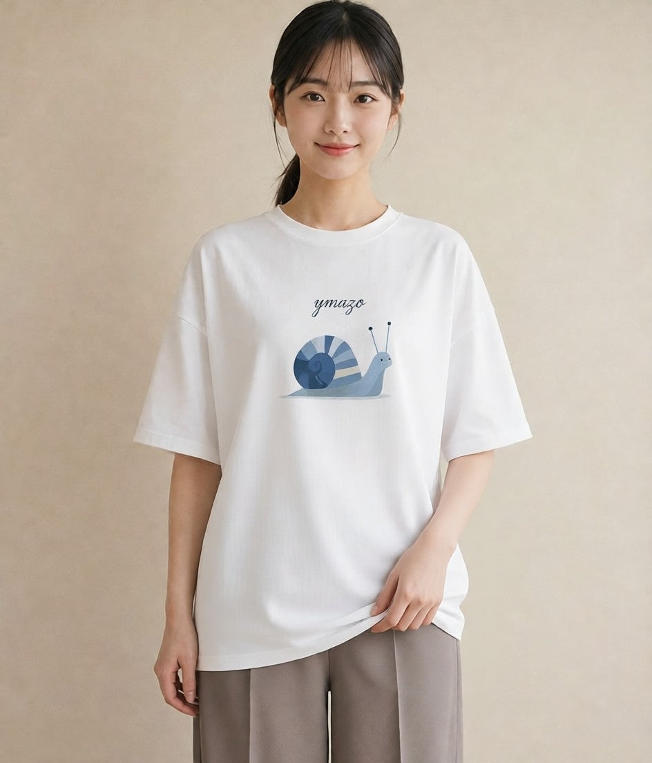 デザインTシャツ レディース ダンゴムシ 昆虫 虫 イラスト 上品 女子会 お揃い 白T YMAZO