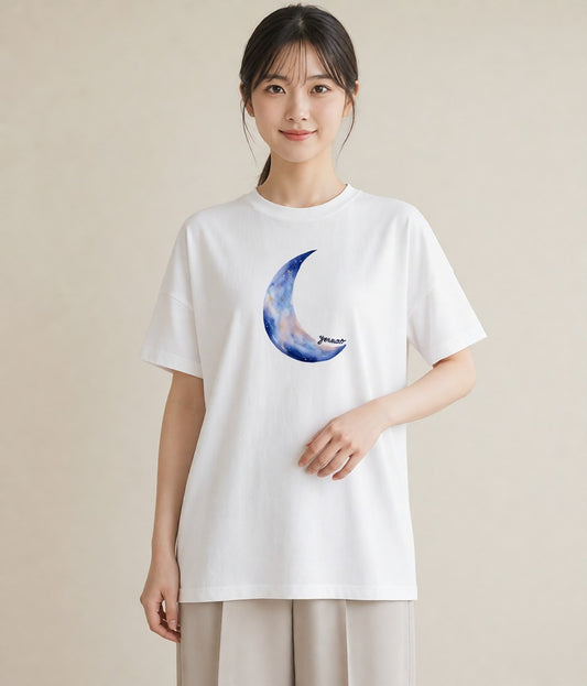 プリントTシャツ レディース 獅子座 星空 宇宙 イラスト 通学 誕生日プレゼント 白T YMAZO
