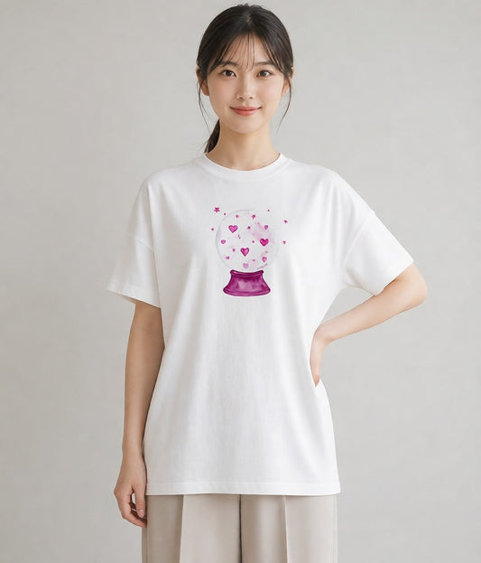 デザインTシャツ レディース 乙女座 星空 宇宙 イラスト 韓国風 レイヤード 友達ギフト 白T YMAZO