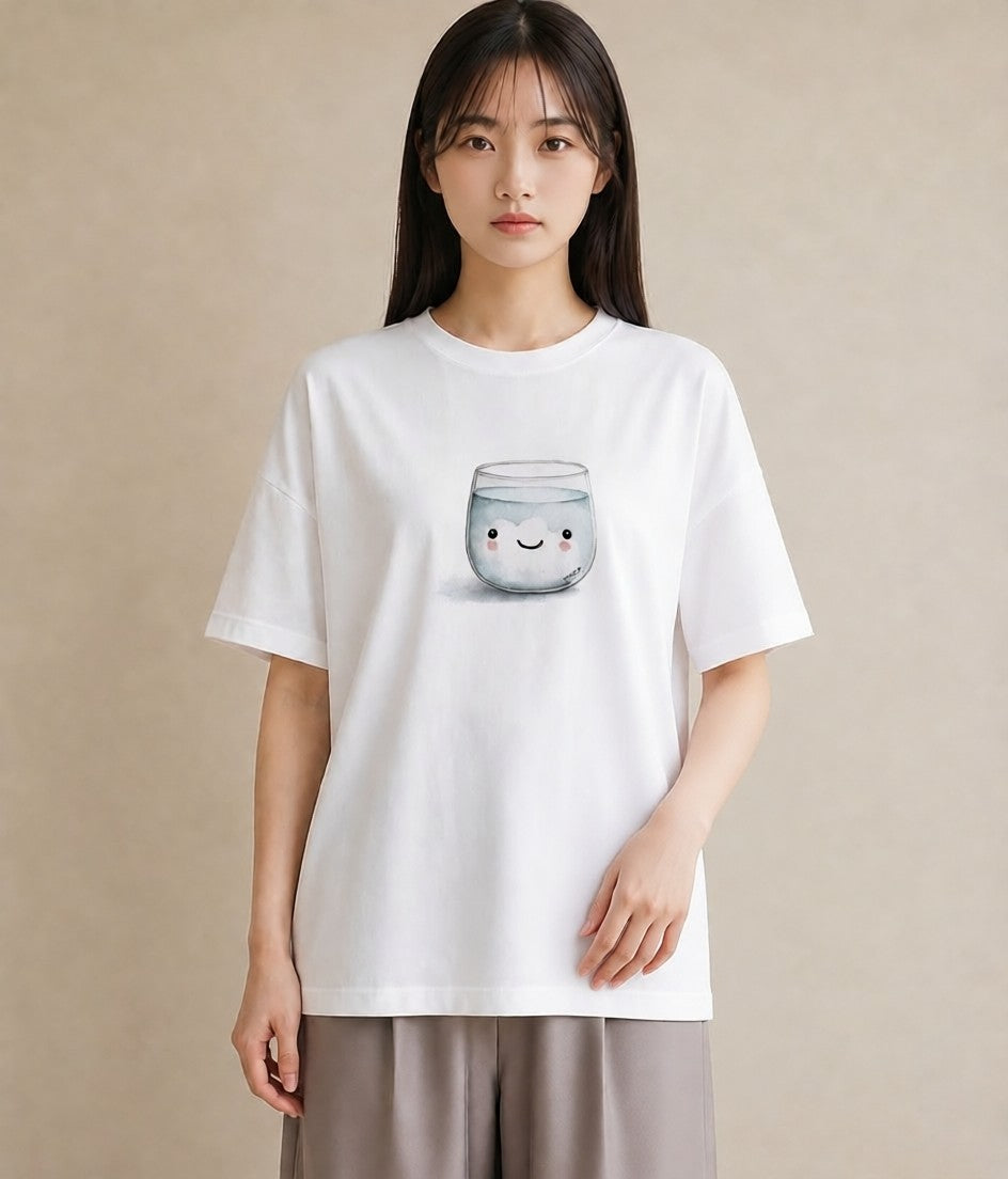 デザインTシャツ レディース クリームソーダ 食べ物 フード イラスト ミニマル クリスマス 旅行 白T YMAZO