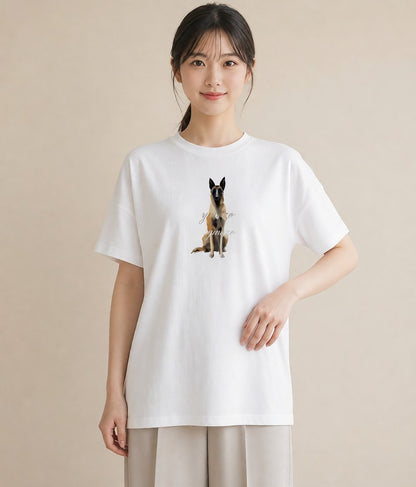 デザインTシャツ レディース 保護犬 犬 いぬ イラスト ゆるコーデ 春コーデ 姉妹 白T YMAZO