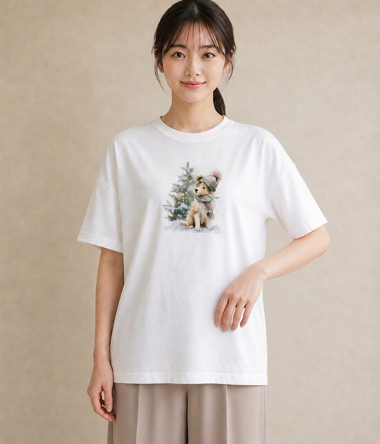 グラフィックTシャツ レディース シェットランドシープドッグ 犬 いぬ イラスト モード おしゃれギフト 社会人 白T YMAZO