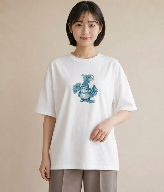 プリントTシャツ レディース エキゾチックショートヘア 猫 ねこ イラスト カフェコーデ ホワイトデー 春服 白T YMAZO