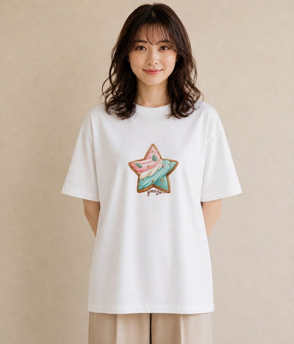プリントTシャツ レディース たい焼き 食べ物 フード イラスト 母の日 ビーチ 白T YMAZO