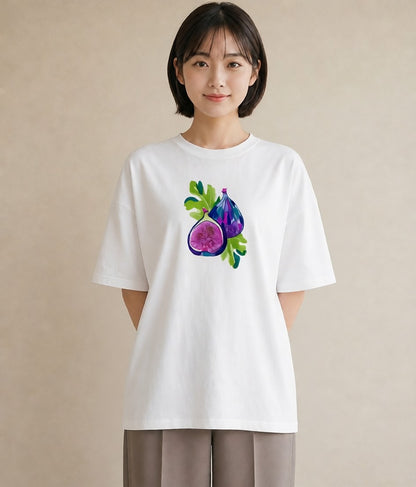 グラフィックTシャツ レディース 木の実 植物 ボタニカル イラスト こなれ感 春コーデ 姉妹 白T YMAZO