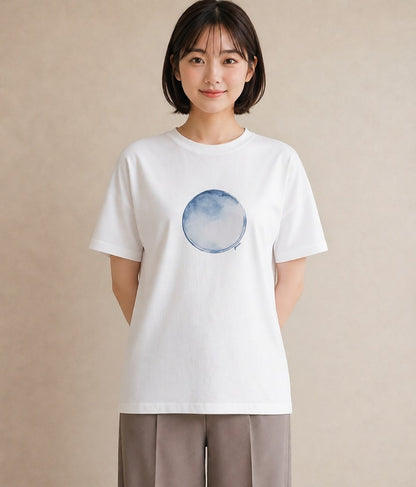プリントTシャツ レディース プラネット 星空 宇宙 イラスト モード 女性向けギフト 散歩 白T YMAZO