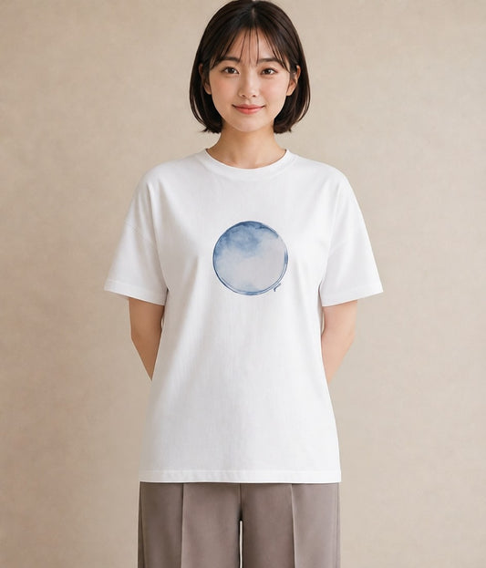 プリントTシャツ レディース プラネット 星空 宇宙 イラスト モード 女性向けギフト 散歩 白T YMAZO