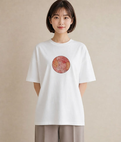 デザインTシャツ レディース お寿司 食べ物 フード イラスト お洒落 ママ カフェ服 白T YMAZO