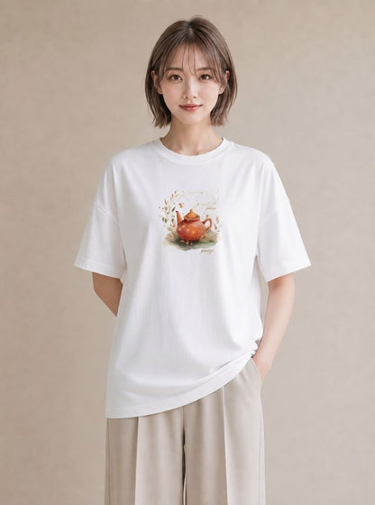グラフィックTシャツ レディース 抹茶 食べ物 フード イラスト フェミニン ギフト 母の日 白T YMAZO