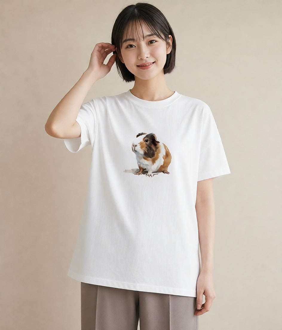 デザインTシャツ レディース ロボロフスキー ペット 動物 イラスト モード お揃い 親子 白T YMAZO