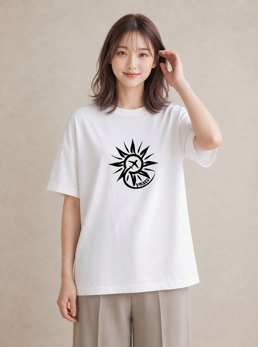デザインTシャツ レディース 旅 トラベル スタンプ イラスト カフェコーデ 春コーデ 姉妹 白T YMAZO