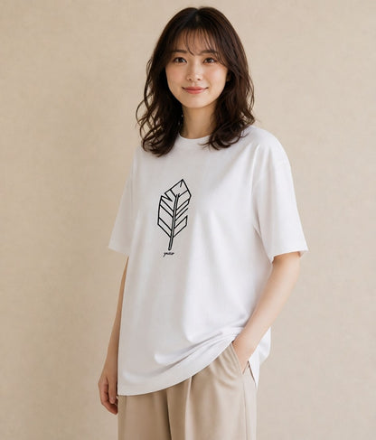 Tシャツ レディース 幾何学 ミニマル ジオメトリック イラスト カジュアル 買い物 夏コーデ 白T YMAZO